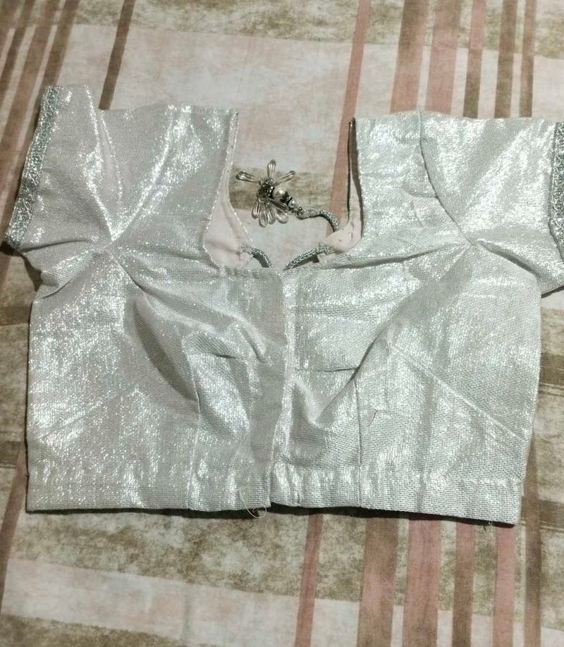 Sparkling Silver Blouse
