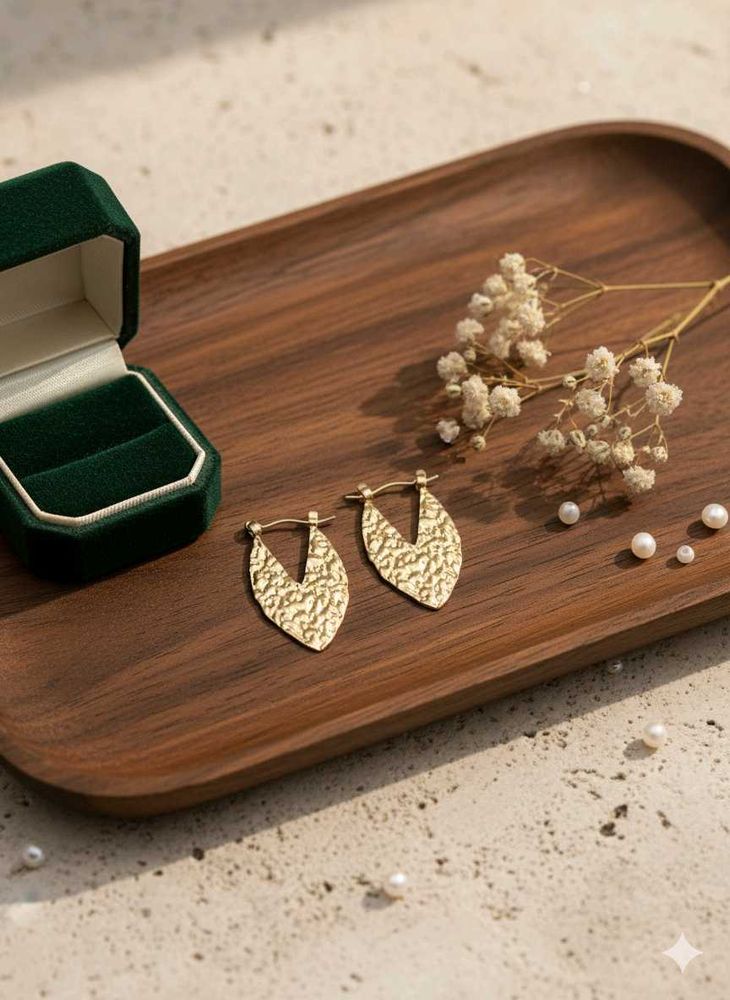 Gold Leaf Earrings