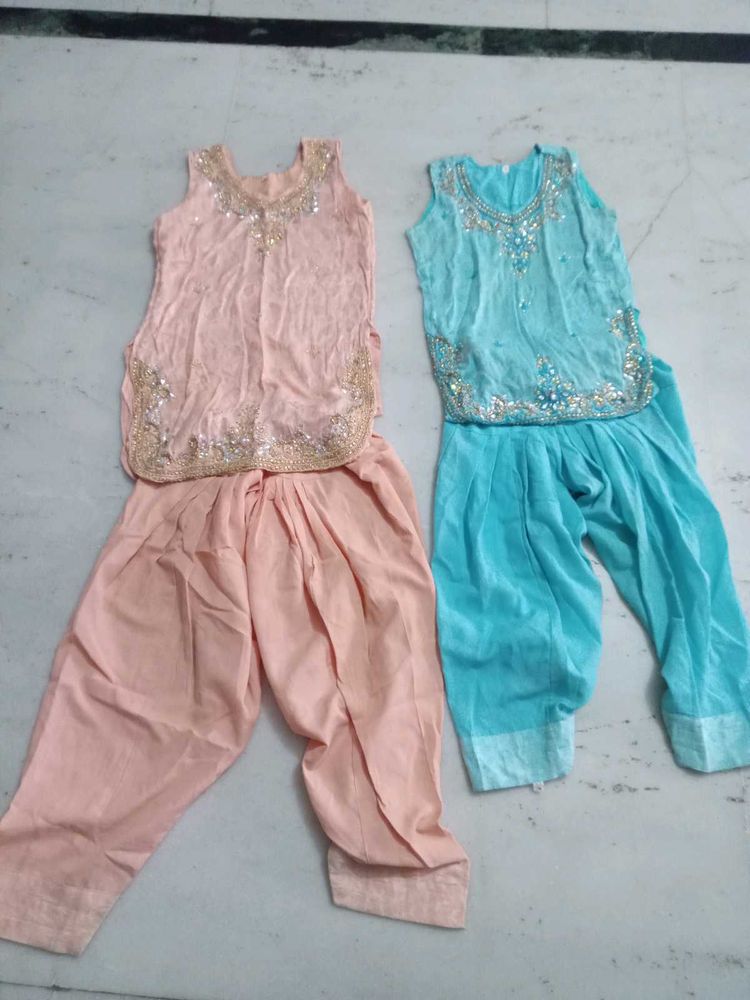 Sisters Combo Two Suits In Different SizeAnd Color