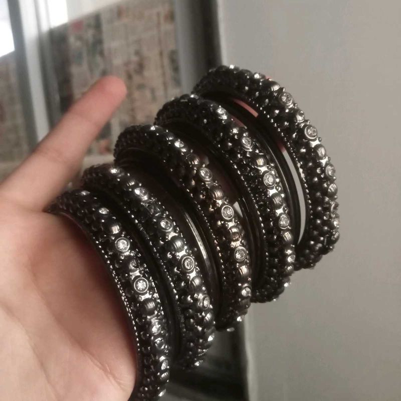 Set of 7 Beaded Bangles