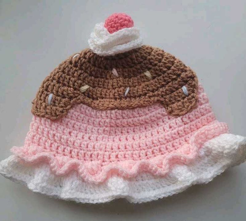 Adorable Cupcake Crochet Hat