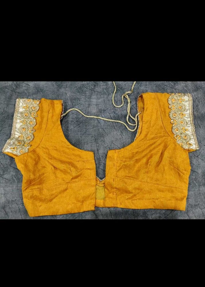 Yellow Embroidered Blouse
