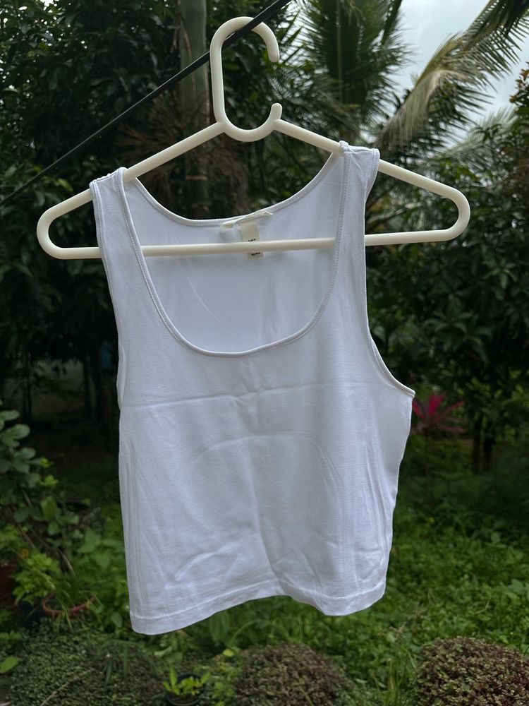 White Tank Top - H&amp;M