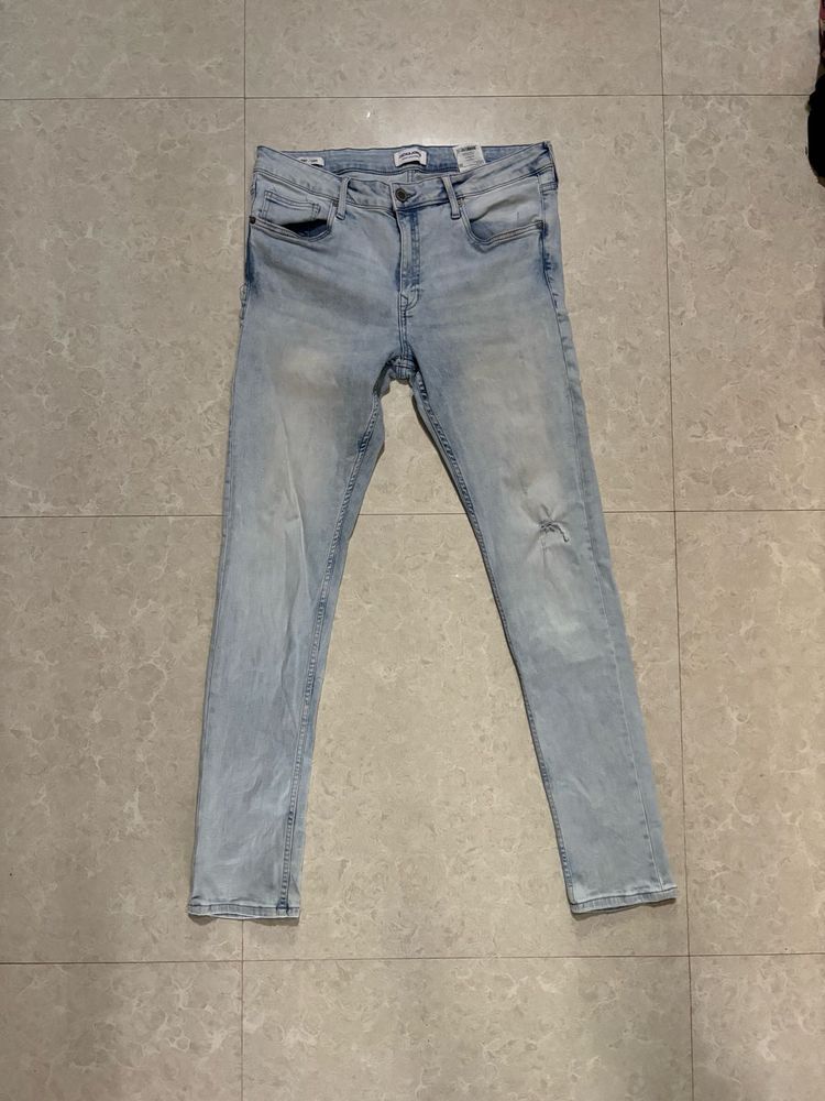 Jack &amp; Jones Skinny Fit Jeans – Light Blue Wash