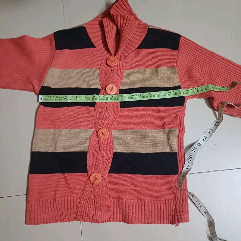 Wool Sweater Children 8-10 In Good Condition