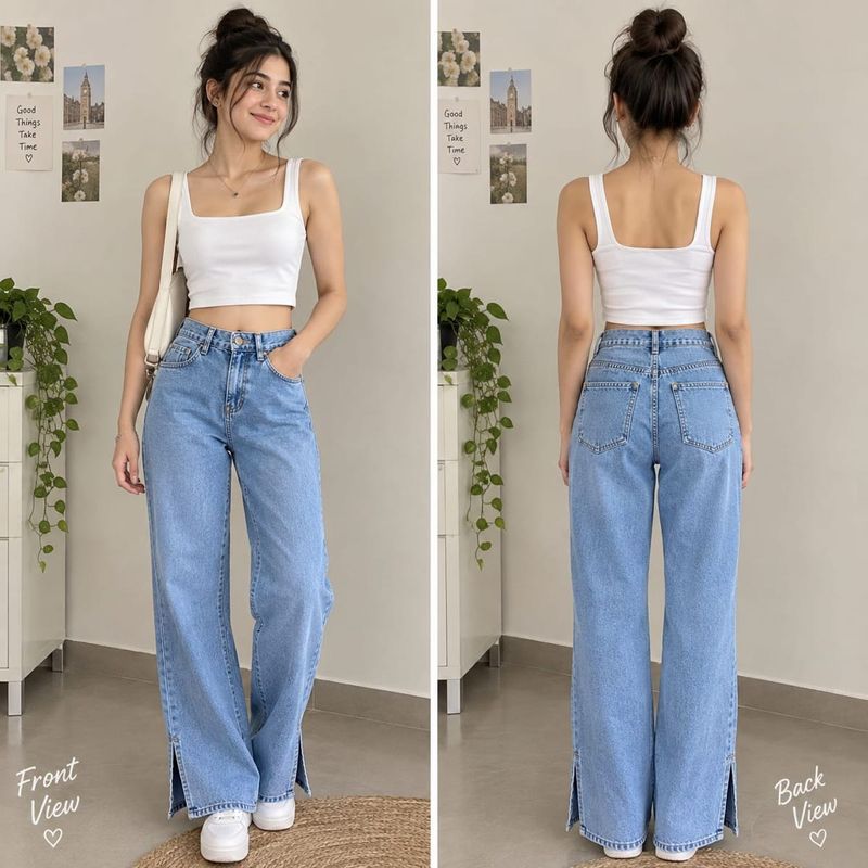 Stylish Wide Leg Jeans