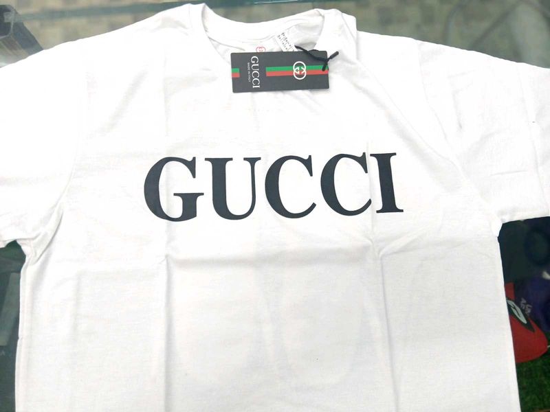 Gucci White Logo Tee