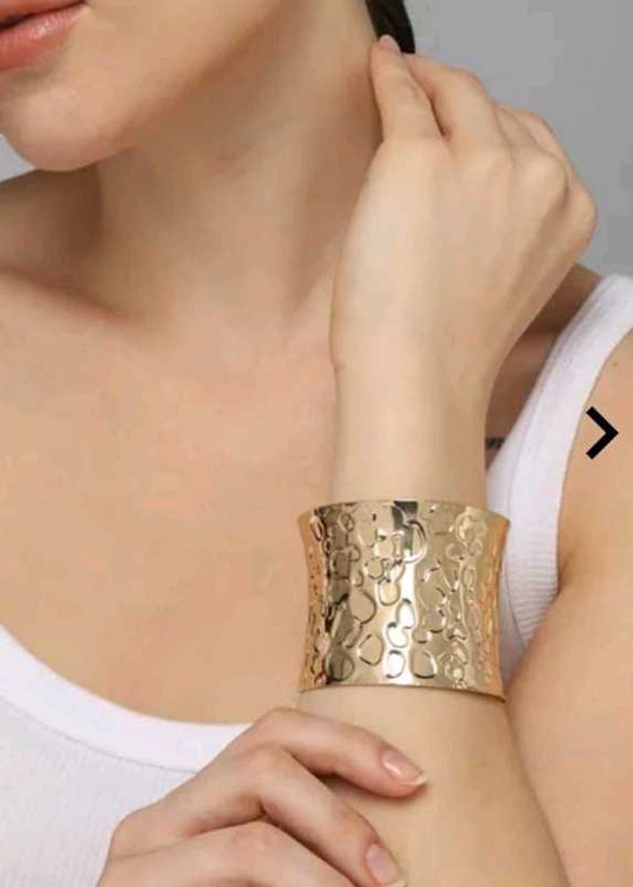 Hammered Metal Cuff Bracelet