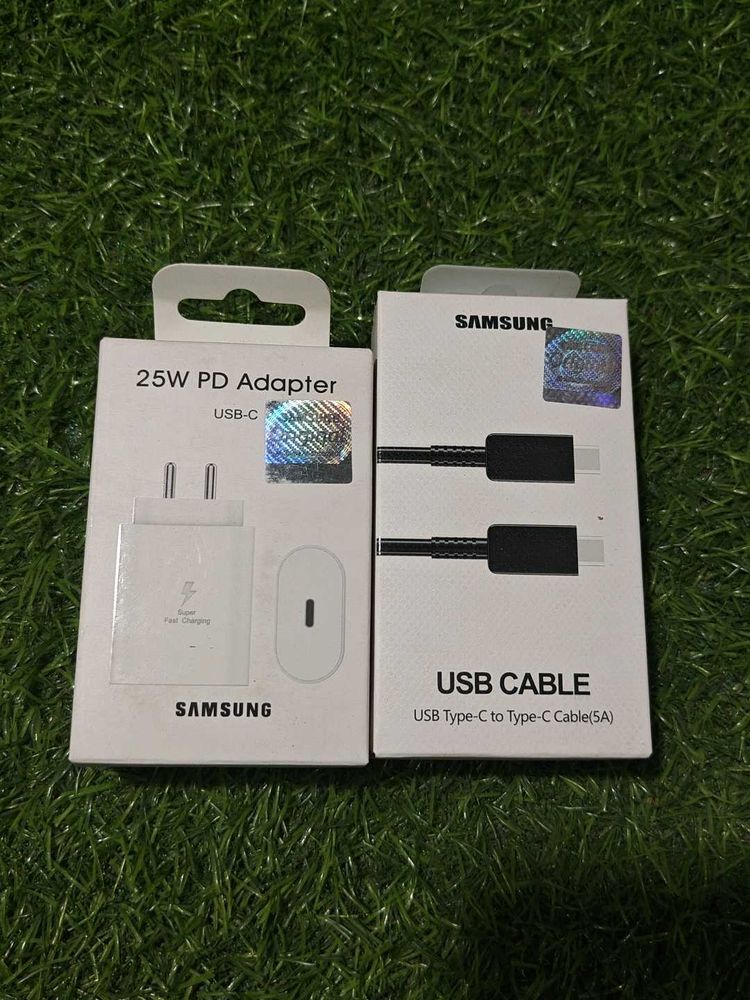 Samsung 25W PD Adapter &amp; USB Cable