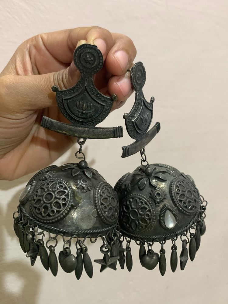 Beautiful Big Lightweight Kashmiri Jhumkas
