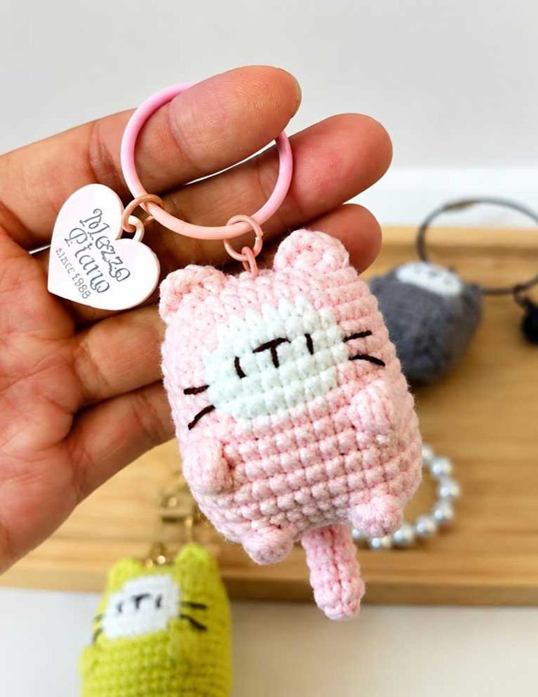Crochet Cat Keychain😻