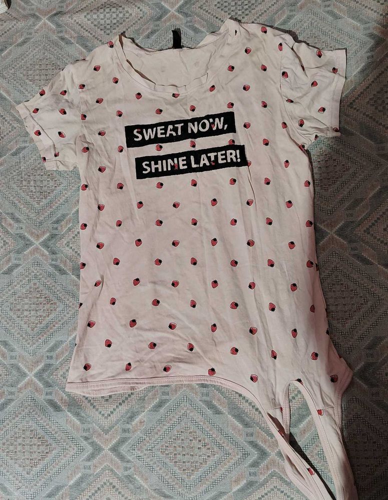Graphic Print White T-shirt
