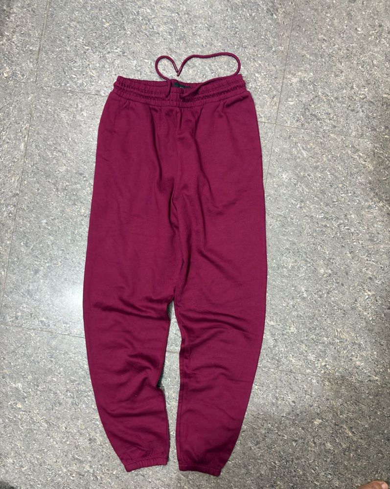 H&amp;M new surplus Maroon Joggers