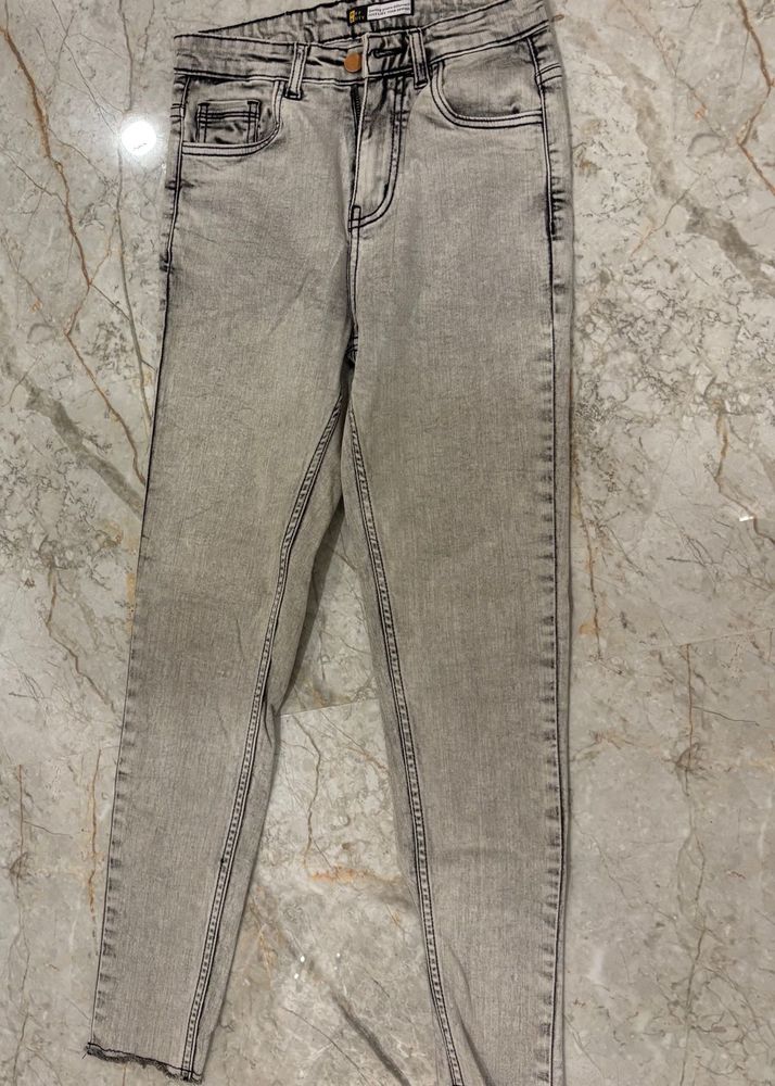grey jeans