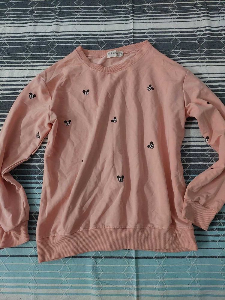 Pink Mickey Mouse Sweatshirt