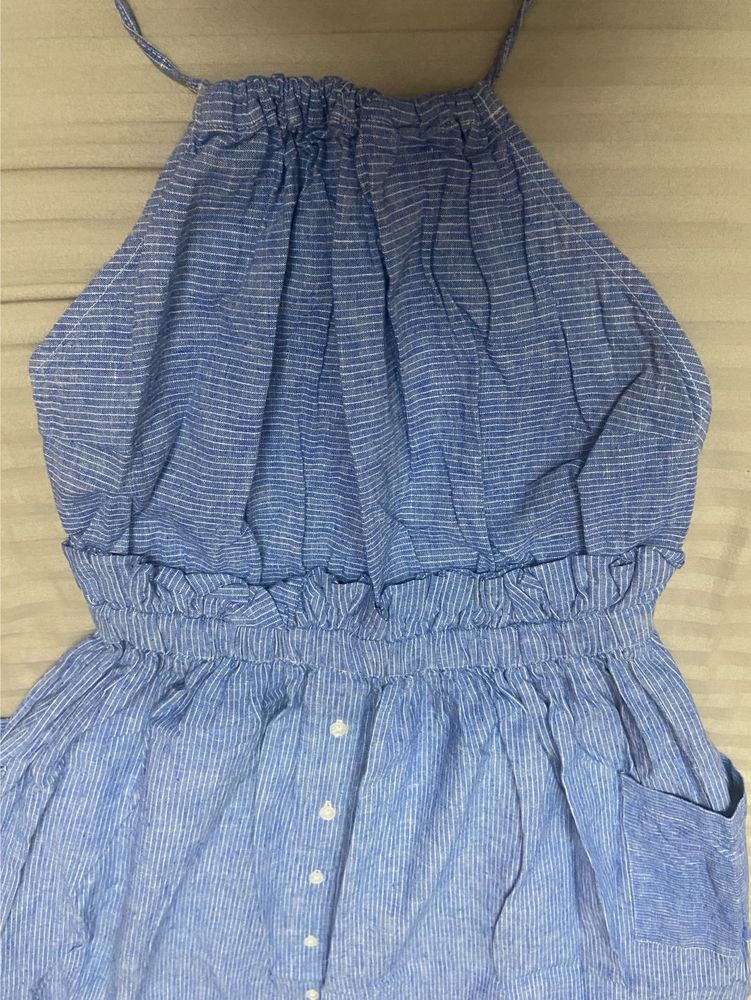 UNITED COLORS OF BENNETON Striped Halter Dress