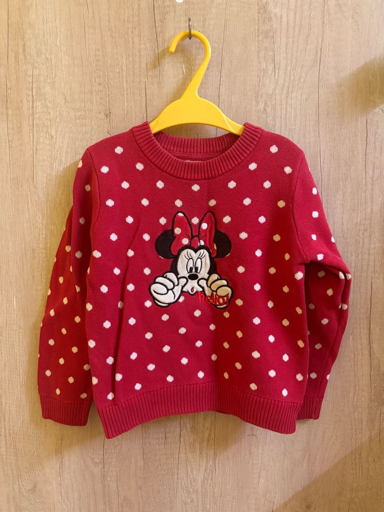 Disney Minnie Mouse Polka Dot Sweater