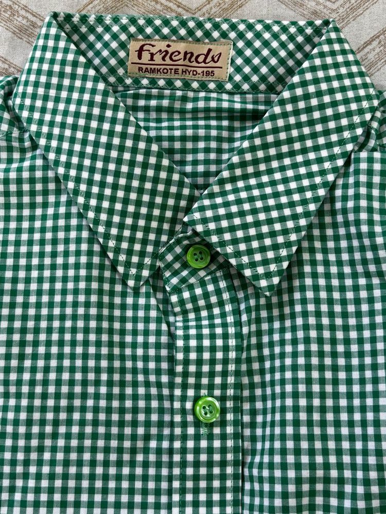 Green Gingham Men's Shirt