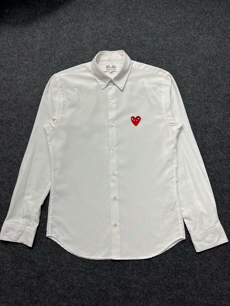 Comme des Garcons Play White Heart Shirt