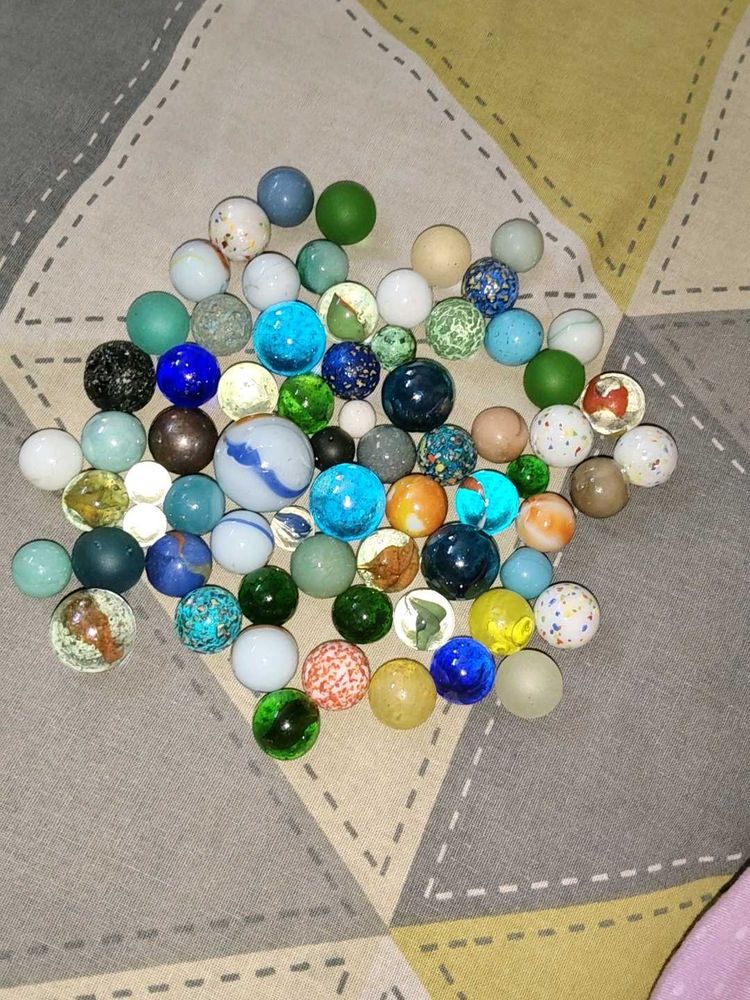 Assorted Glass Marbles Collection