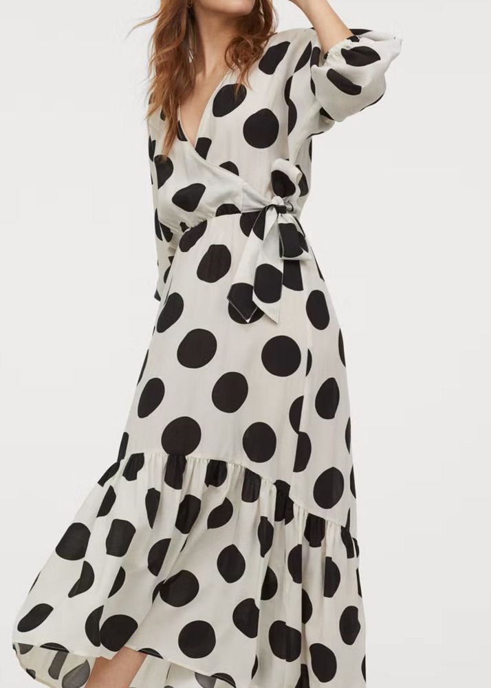 H&amp;M Chic Polka Dot Wrap Dress