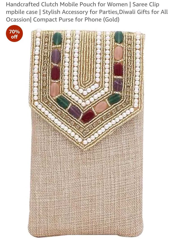 Handcrafted Beaded Clutch Bag