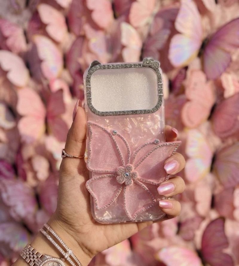 New iphone 17 pro Sparkling Butterfly Phone Case