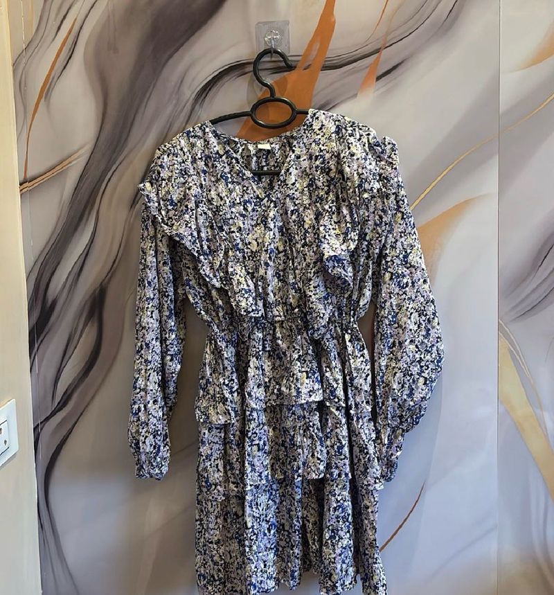 Floral Ruffled Midi Dress