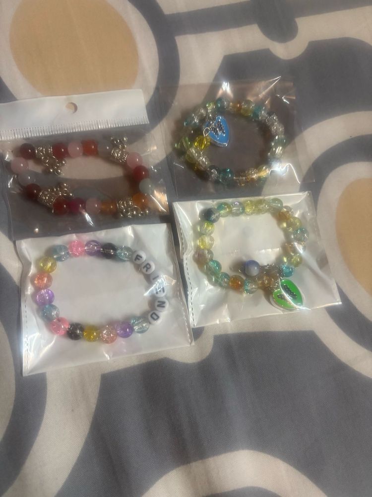 Set of 4 Beaded Bracelets