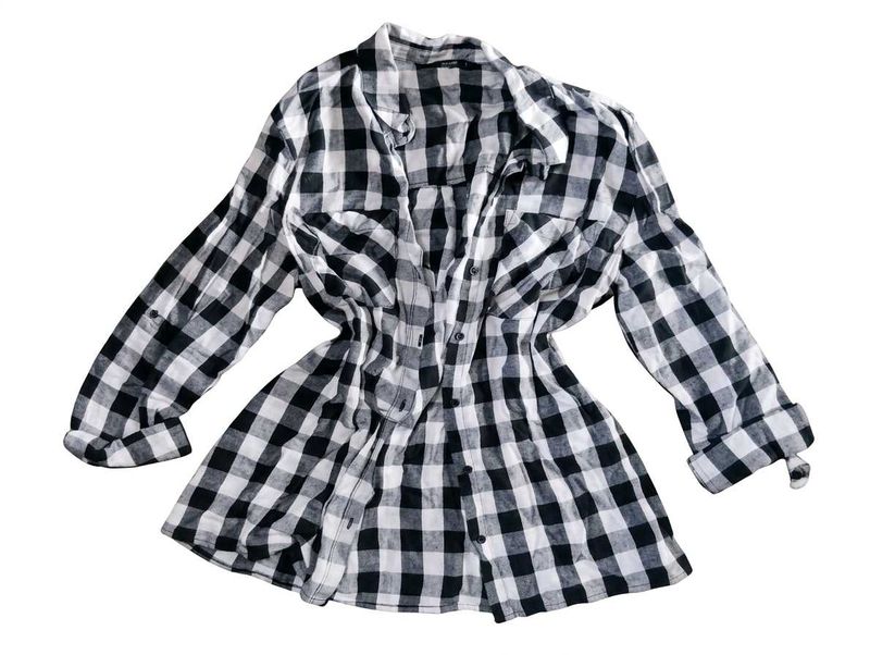 Black and White Checkered Shirt