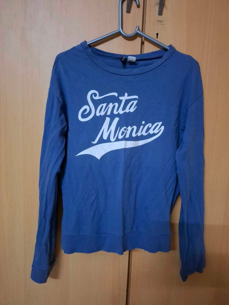 Blue Santa Monica Graphic Sweatshirt