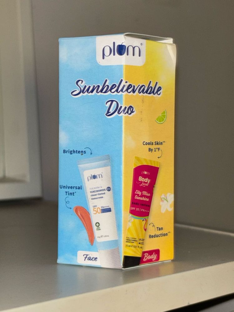 Plum Sunbelievable Duo - Face &amp; Body Sunscreen