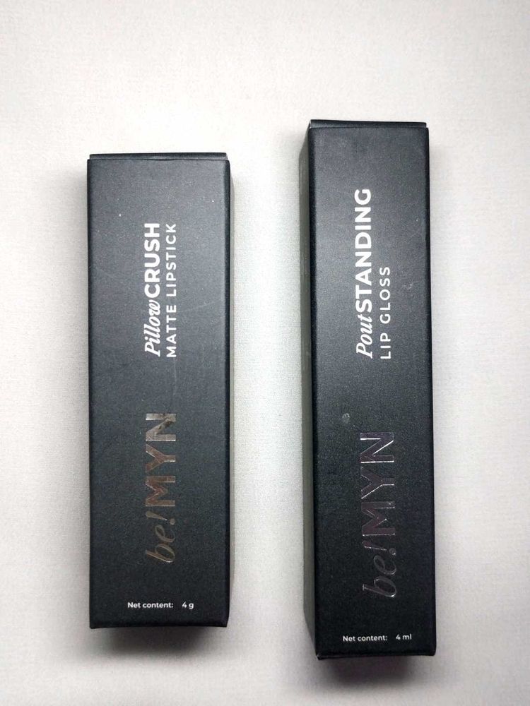 Be! Myn Set of 2 Lipstick &amp; Lipgloss