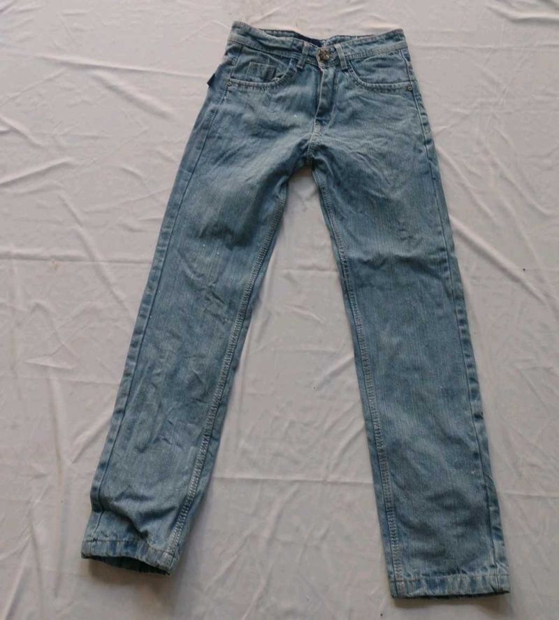 Classic Light Wash Denim Jeans