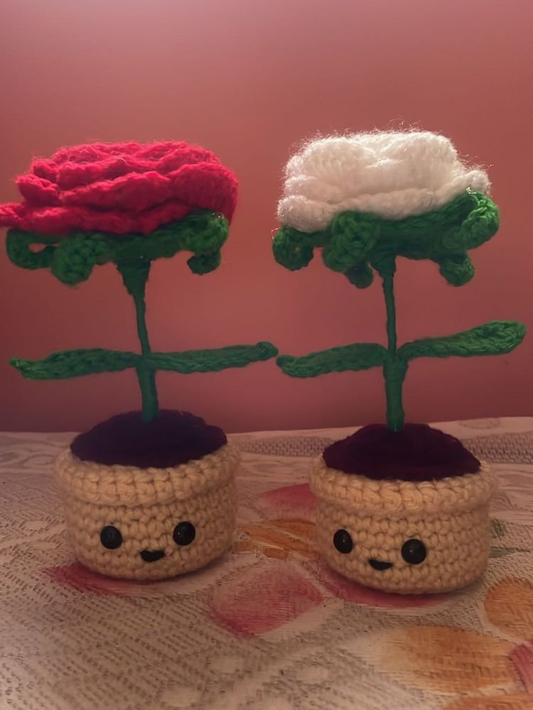 Crochet Potted Flower