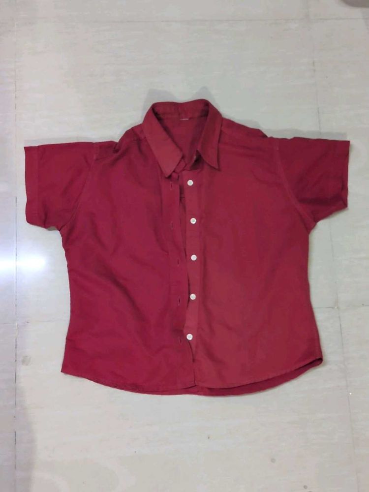 Classic Red Short Sleeve Shirt