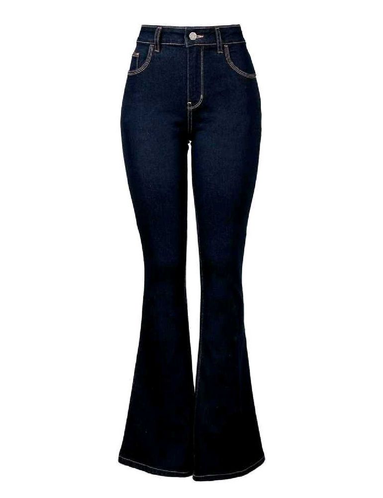 Y2K Flared Dark Wash Denim Jeans
