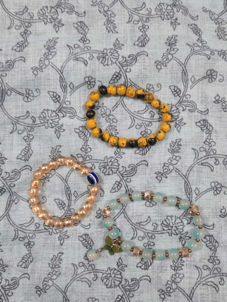 Set of 3 Beaded Bracelets