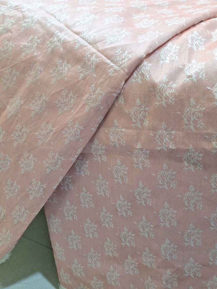 Pink Floral Print dress material