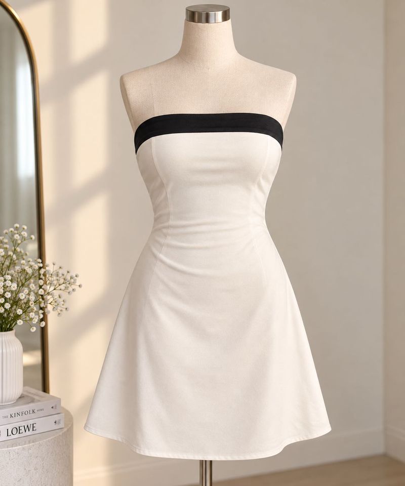 White tube dress- Savanna