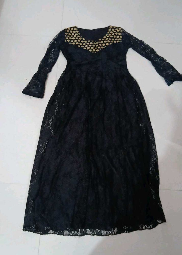 Elegant Black Lace Gown
