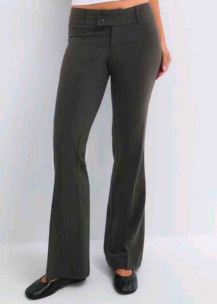 Grey low waist flared Pants