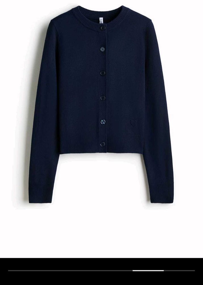 Classic Navy Blue Cardigan