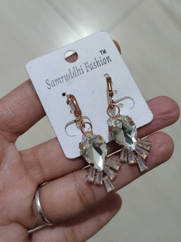 Sparkling Crystal Drop Earrings