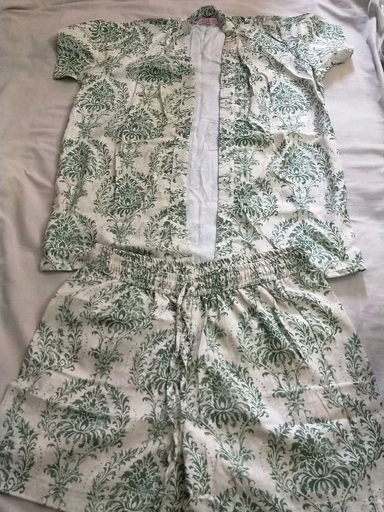 Elegant Printed Beach Set