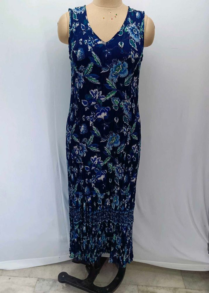 Blue Floral Maxi Dress