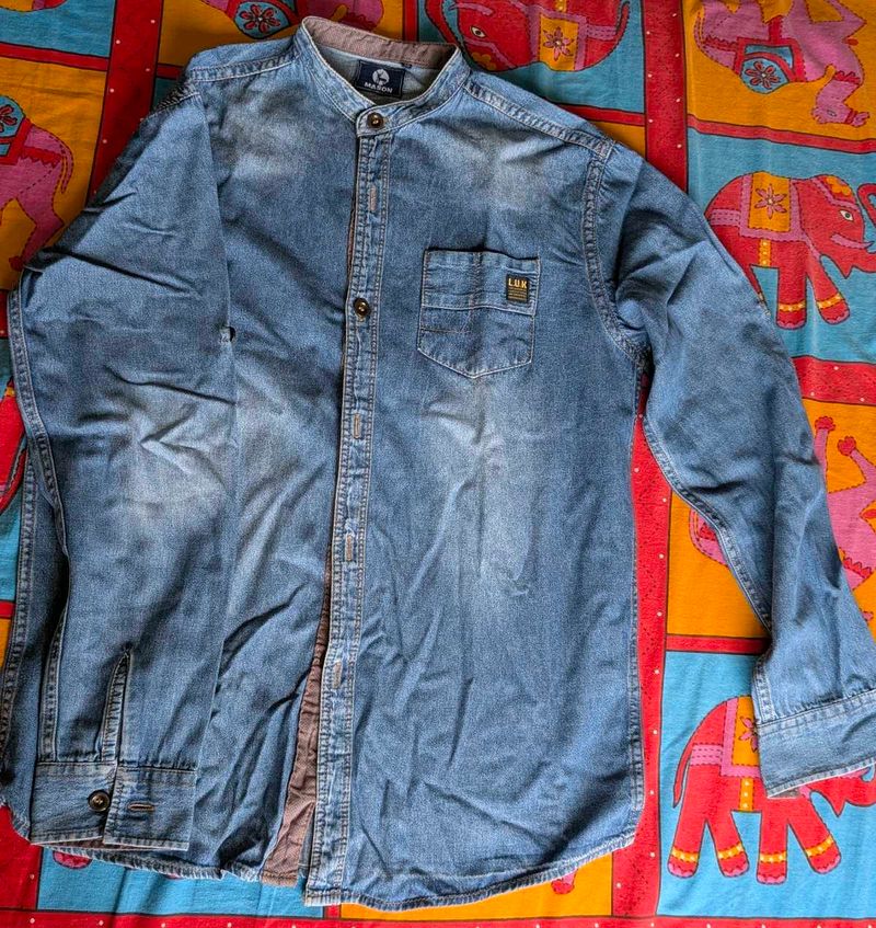 Classic Blue Denim Shirt