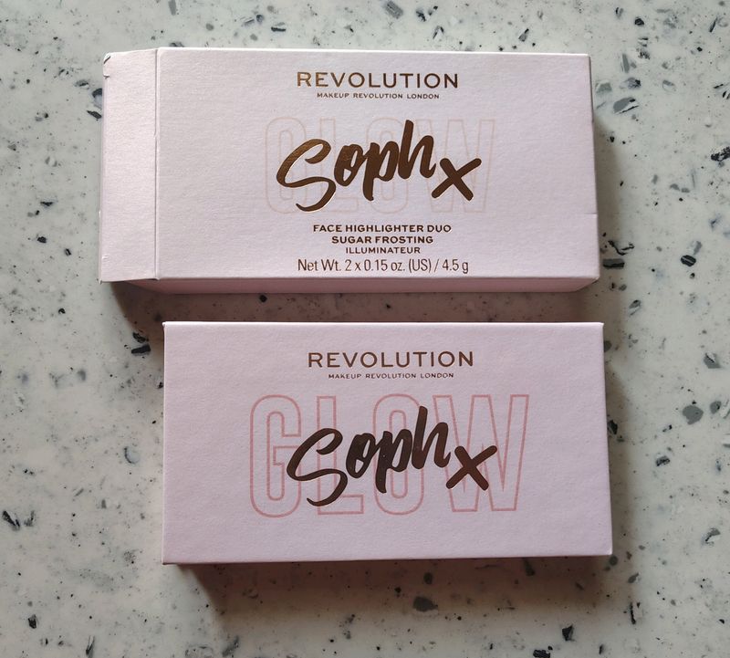 Revolution x Soph  Glow Face Highlighter Duo