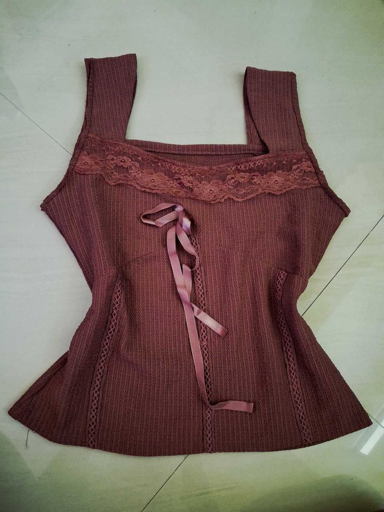 Women's Lace Trim Cami Top