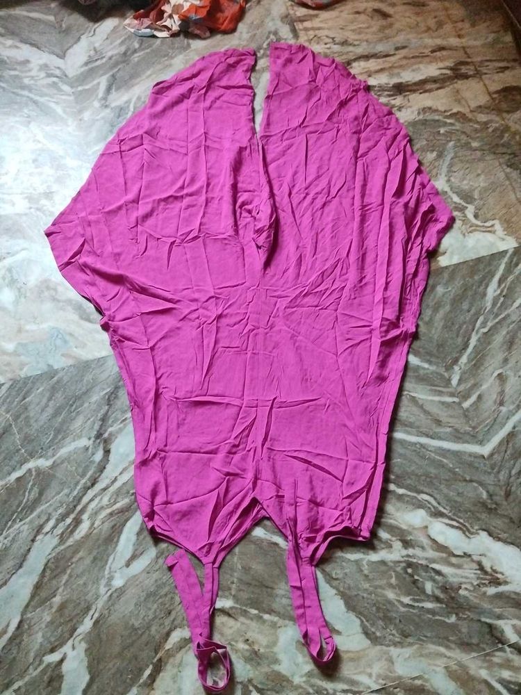 Magenta jumpsuit